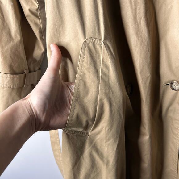 Vintage JG Hook Trench Coat Double Breasted Women's 8 Old Money Heritage Tan - Picture 3 of 11